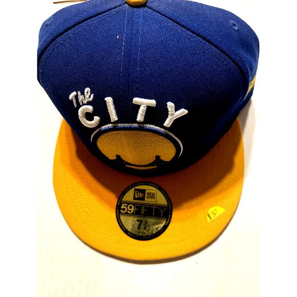 New Era 9FIFTY NBA Golden State Warriors "The City" Heather Snapback Hat - Picture 1 of 2